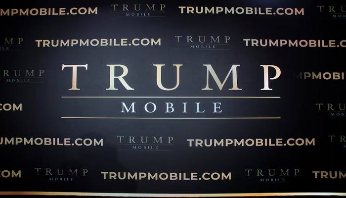 A screen is photographed at the end of a media event at Trump Tower inNew York City, US, June 16, 2025. — Reuters