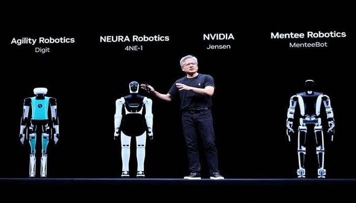 Jensen Huang, CEO of Nvidia, speaks at the VivaTech conference in Paris, June 11, 2025. — Reuters