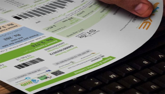 An undated image of electricity bill. — Shutterstock