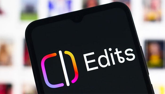 An undated image of Instagrams Edits app logo. — Getty Images