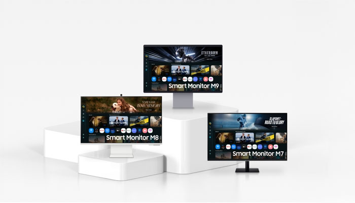 An undated image of Samsungs Smart Monitor M9, M8, and M7. — Samsung Newsroom
