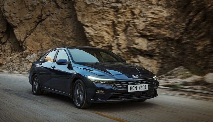 An undated image of Hyundai Elantra Hybrid. — Hyundai