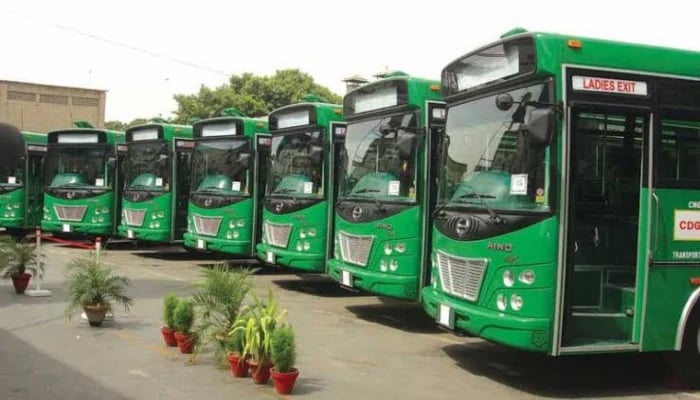 GreenLine Bus Rapid Transit is a federal government project. Photo Courtesy: Radio Pakistan