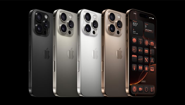 An undated image of iPhone 16 Pro Max. — Apple