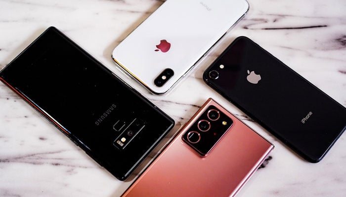 An undated image showing various mobile phones. — Pixabay