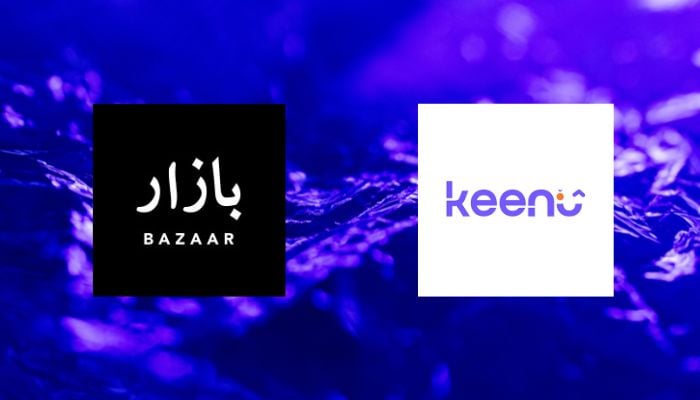 An undated image of Bazaar and Keenu logos. — Bazaar/Keenu/Canva