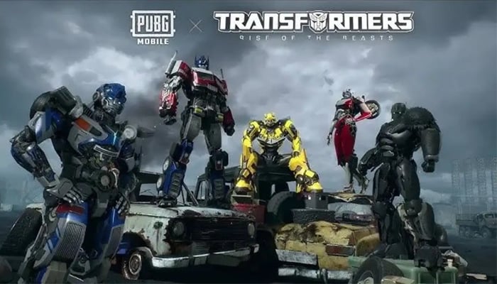 An undated image of PUBG Mobile x Transformer. — Krafton