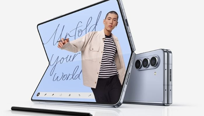 An undated image of Samsung Galaxy Z fold5. — Samsung