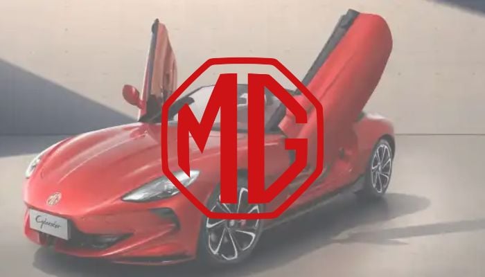 An undated image of MG Motors logo and car. — MG Motors/Canva