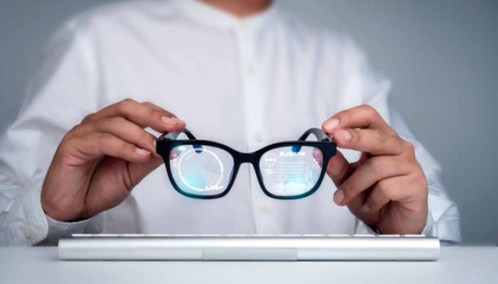 An undated image of smart glasses. — iStock