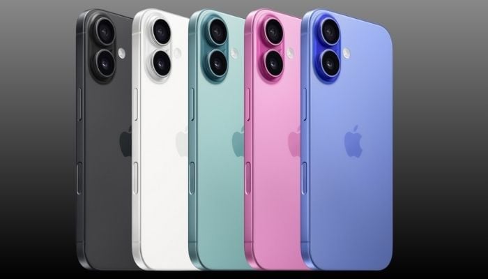 An undated image of iPhone 16. — Apple