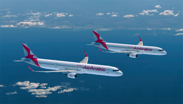 An undated image of Air Arabia planes. — Air Arabia