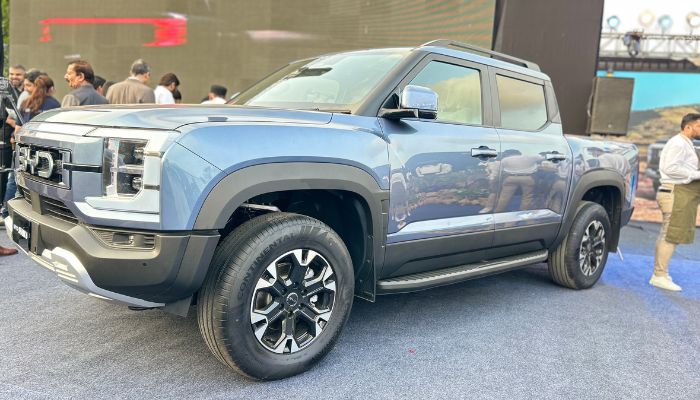A image of BYD Shark 6 PHEV clicked on July 25, 2025, at launch event happened in Karachi. — Picture by Author