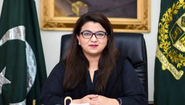 An undated image of Federal Minister for IT and Telecommunication Shaza Fatima Khawaja. — APP