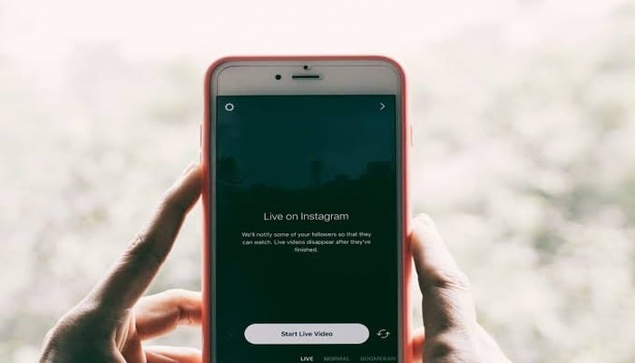 An undated image of a person using Instagram Live feature. — Unsplash
