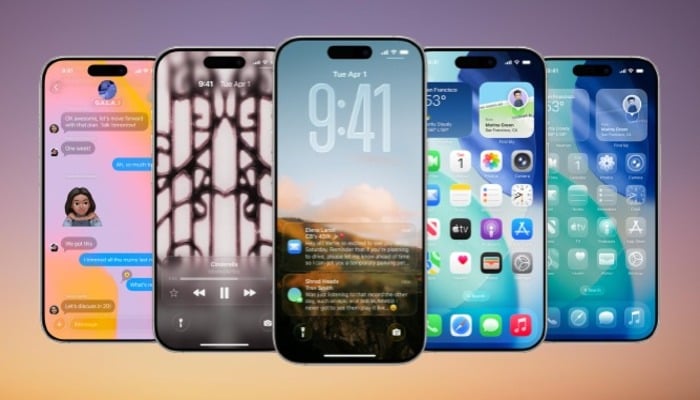An undated image of Apple iOS 26 update. — Apple/Canva