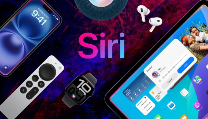 An undated image of Siri features. — Apple/Canva