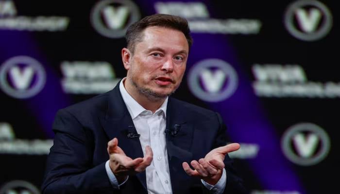 Elon Musk gestures as he attends the Viva Technology conference dedicated to innovation and startups at the Porte de Versailles exhibition centre in Paris, France, June 16, 2023. — Reuters