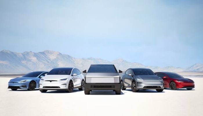 An undated image of Tesla cars. — Tesla