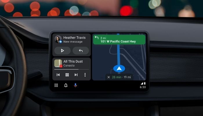 An undated image of the Android Auto app. — Android Developers