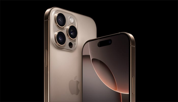 An undated image of iPhone 16 Pro Max. — Apple