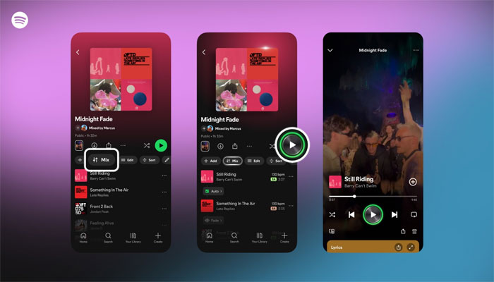 An undated image of Spotifys new feature, Mixes. — Spotify