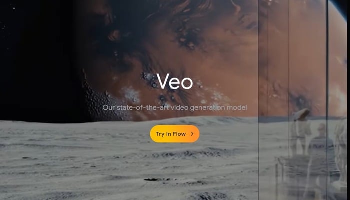 An undated image of Google Veo tool. — Google DeepMind