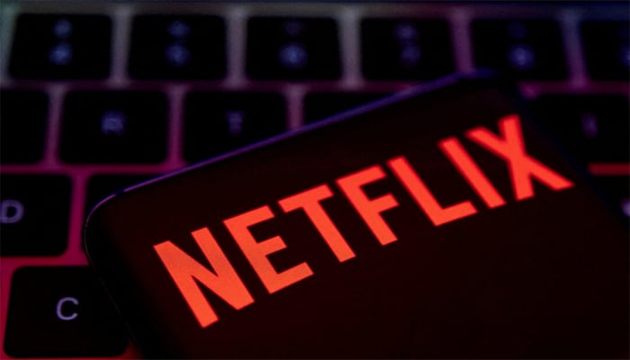 Smartphone with Netflix logo is placed on keyboard in this illustration taken April 19, 2022. — Reuters