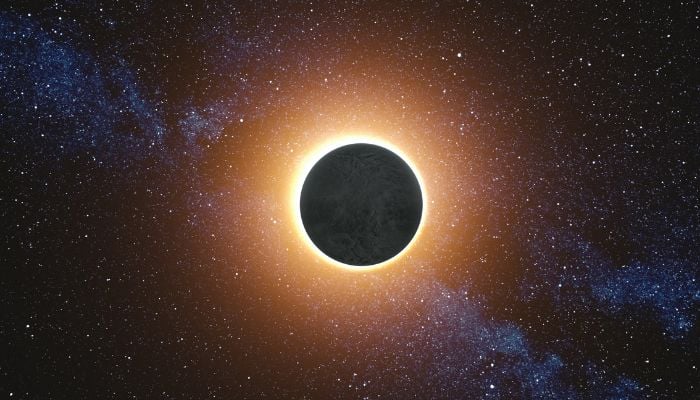 An undated image of solar eclipse. — Canva
