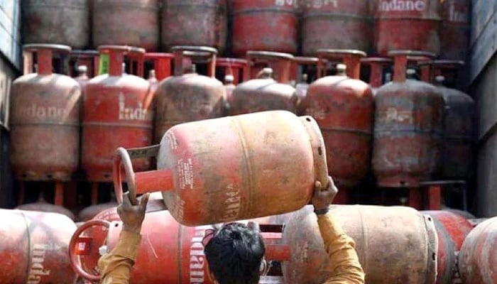 Dozens of gas cylinders an be seen in this picture. — AFP