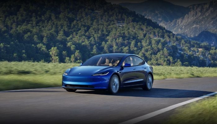 An undated image of Tesla Model 3. — Tesla