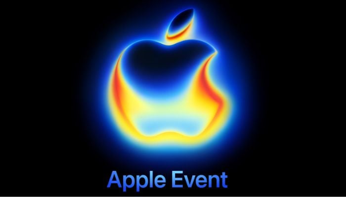 An undated image Apple Event poster. — Apple