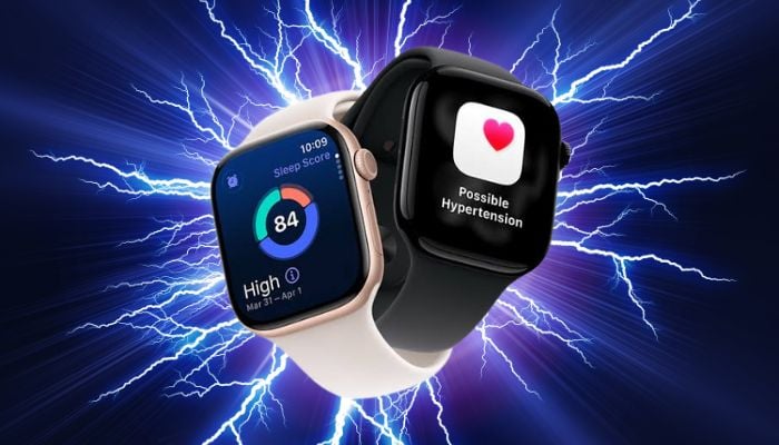 An undated image of Apples hypertension feature on Watch Ultra 3. — Apple/Canva