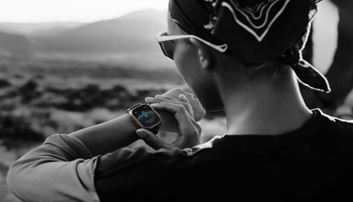 A screenshot taken from Apples Awe Dropping event live stream on September 9, 2025 showing Apple Watch Ultra 3. — Apple/YouTube